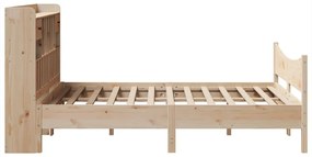 Cama sem colchão 150x200 cm madeira de pinho maciça