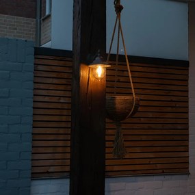 Candeeiro de parede exterior inteligente cinzento escuro com Wi-Fi ST64 - Oxford