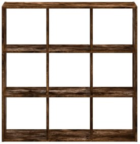 Estante 102x32x102 cm derivados de madeira carvalho fumado