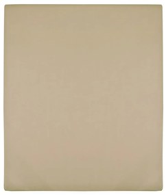 vidaXL Lençóis ajustáveis 2 pcs algodão jersey cinza-acastanhado