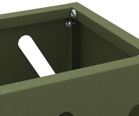 Suporte de Guarda-chuva Verde-Azeitona da - 28x12x41 cm em Aço