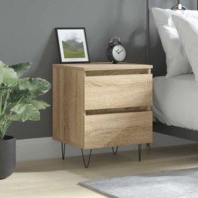 Mesa de cabeceira 40x35x50 cm derivados madeira carvalho sonoma