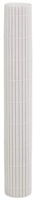 Cerca de jardim dupla face branco 1,8x3 m PVC