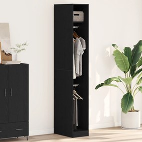 Guarda-roupa vidaXL Carvalho Preto 30x50x200 cm Madeira engenheirada