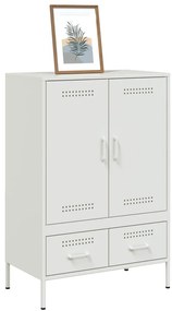 Móvel alto 68x39x101,5 cm aço branco
