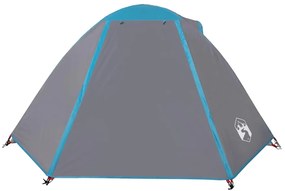 Tenda de campismo cúpula para 2 pessoas impermeável azul