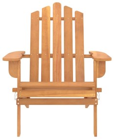 Cadeira Adirondack para jardim em madeira de acácia maciça