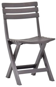 Cadeiras de jardim dobráveis 2 pcs plástico moca