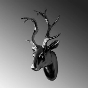 Acessório Decorativo de Parede Yak-007 – Preto – 26x38x17 cm