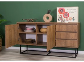Conjunto de Mobiliário de Sala de Estar Laxus – Noz Preta – Unidade de
