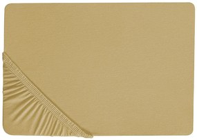 Lençol-capa em algodão verde azeitona 160 x 200 cm JANBU Beliani