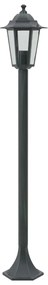 Candeeiros pé p/ jardim 6 pcs E27 110 cm alumínio verde escuro