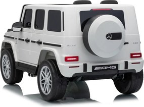 Carro elétrico para Crianças 3 a 7 anos*, 12V 4x4 Mercedes G63 AMG Rodas Espuma EVA, Controle remoto Branco