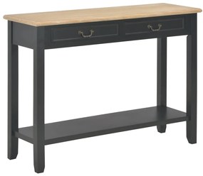 Mesa consola 110x35x80 cm madeira preto
