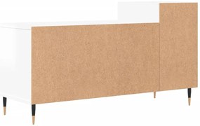 Móvel para TV 100x35x55 cm derivados madeira branco brilhante