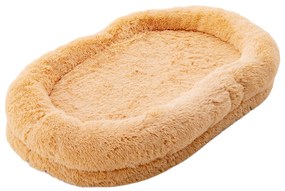 Cama lavável e fofa para cães humanos com cobertor macio e travesseiro fofo - cinza