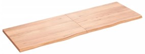 vidaXL Prateleira de parede 180x60x(2-4) cm carvalho tratado castanho
