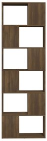 Estante/divisória 60x24x186 cm carvalho castanho