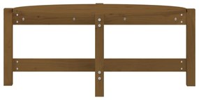 Mesa de centro 87x48x35 cm madeira de pinho maciça castanho-mel