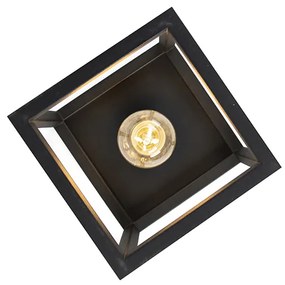 LED Candeeiro de teto industrial inteligente preto com WiFi A60 - Cage Industrial,Design,Moderno