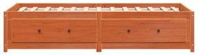 Sofá-cama sem colchão 90x200 cm pinho maciço castanho-mel