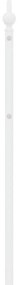 Cabeceira de cama 200 cm metal branco