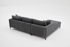 Sofá de Canto Berlin – Antracite – 258x83x181 cm