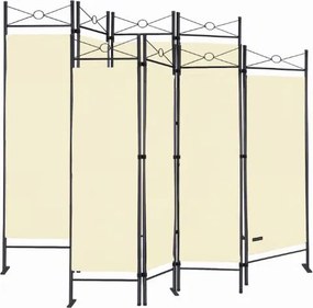 Conjunto de 2 Biombos Lucca, 4 painéis 180x163cm Cremes