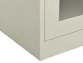 Armário de escritório 90x40x90 cm aço cinzento-claro