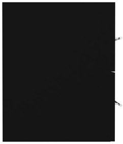 Armário lavatório 80x38,5x48 cm derivados de madeira preto
