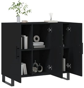 Aparador 90x34x80 cm derivados de madeira preto