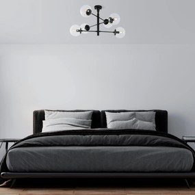 Candeeiro de Teto Arge – Preto – 75 x 75 x 40 cm