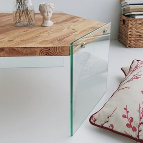 Mesa de Café Hexagon – Cor Carvalho – 80x35x70 cm