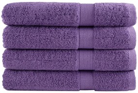 Toalhas premium SOLUND 4 pcs 100x200 cm 600 gsm roxo