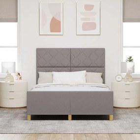 Cama vidaXL em Taupe, 160x200 cm, Tecido