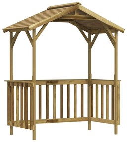vidaXL Abrigo para barbecue 163,5x93x210cm madeira de pinho impregnada
