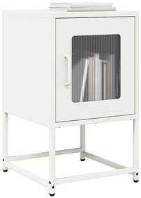 Mesa de cabeceira 36x39x60,5 cm aço laminado a frio branco