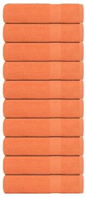 Toalhas de banho 10 pcs 70x140 cm 360 gsm 100% algodão laranja