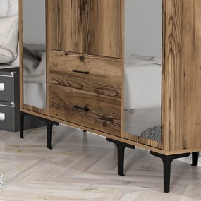Guarda-roupa Kumsal RTR – Nogueira – 160x47,5x201,4 cm