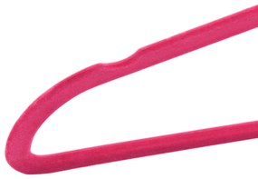 100 pcs conjunto de cabides antiderrapantes veludo rosa