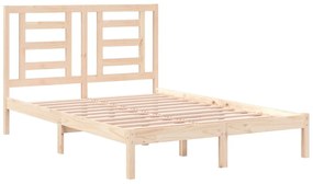 Cama sem colchão 140x190 cm madeira de pinho maciça