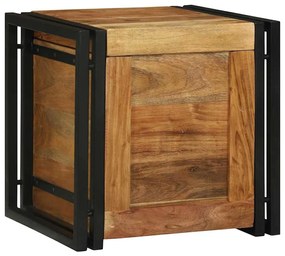 vidaXL Caixa de Armazenamento 40 x 40 x 40 cm Madeira Sólida de Acácia