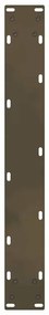 Pés de mesa de bar em aço natural, 2 peças, 60x(100-101) cm, aço