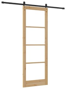 Porta Deslizante vidaXL com Conjunto de Ferragens 'ORKDAL'83x232 cm