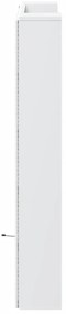 Armário de cabeceira com luzes LED 100x16,5x103,5 cm branco