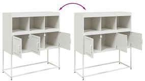 Aparador 100,5x39x107 cm aço branco