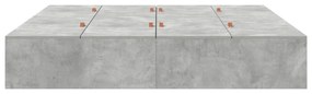 Cama de Armazenamento vidaXL Cinza Concreto 200x200 cm