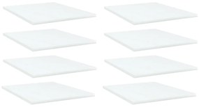 vidaXL Prateleiras para estante 8 pcs 40x50x1,5cm contraplacado branco