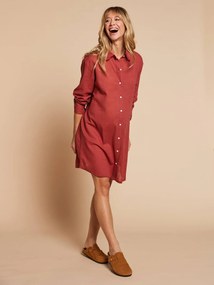 Camisa de dormir para grávida e amamentação ENVIE DE FRAISE   terracota