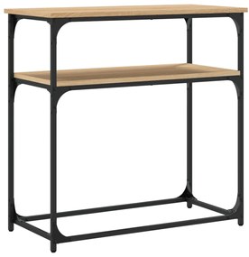 Mesa consola 75x35,5x75 cm derivados de madeira carvalho sonoma